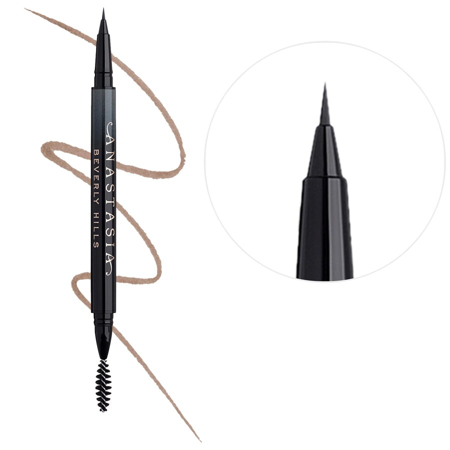 

Карандаш для бровей MicroStroke Detailing Brow Pen обеспечивает стойкость до 24 часов. Anastasia Beverly Hills, 0.01 oz/0.5 mL, Soft Brown