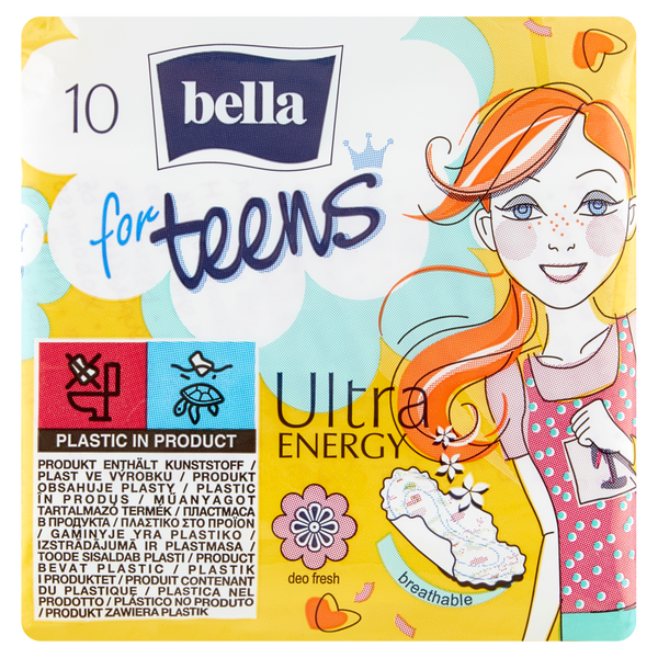 

Гигиенические прокладки Energy, 10 шт./1 упаковка. Bella For teens