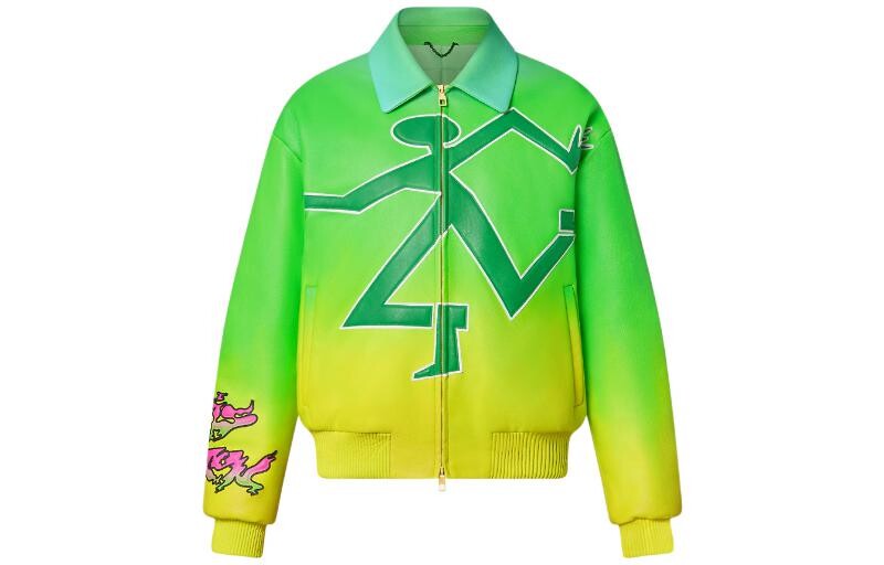 

Новые квартальные продукты LV Jacket Men Green Louis Vuitton, зеленый