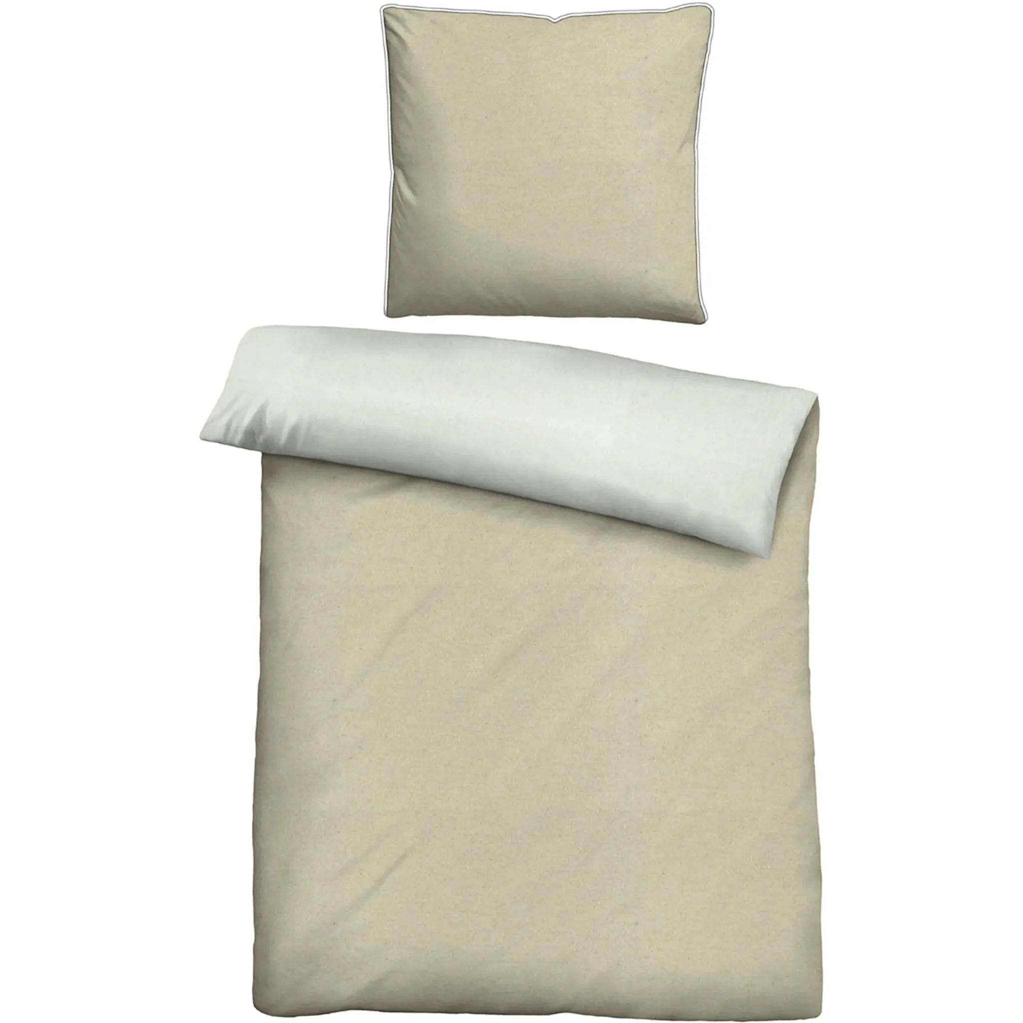 

Постельное белье Biberna, (2 шт.), цвет beige-grau