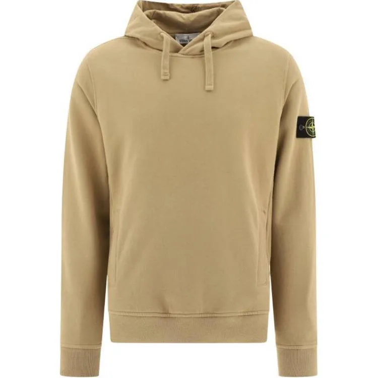 Толстовка с капюшоном Compass Badge STONE ISLAND, светло-коричневый