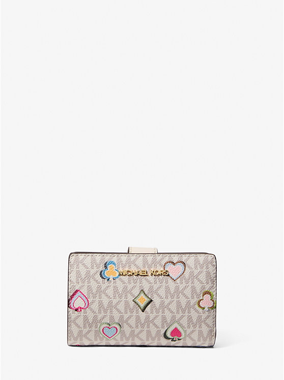 

Кошелек среднего размера с фирменным логотипом Jet Set Michael Kors, мультиколор