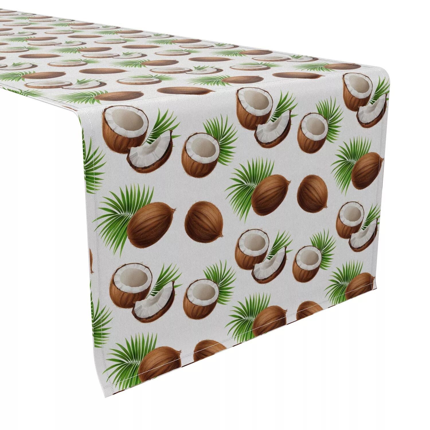 

Настольная дорожка, 100 % хлопок, 16x72 дюйма, Coconut Paradise.