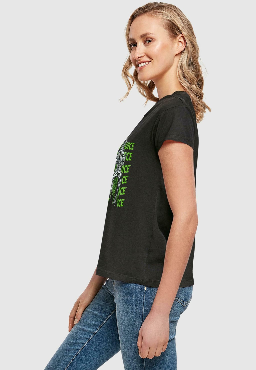 

Футболка с принтом BEETLEJUICE SITTING BOX TEE ABSOLUTE CULT, черный