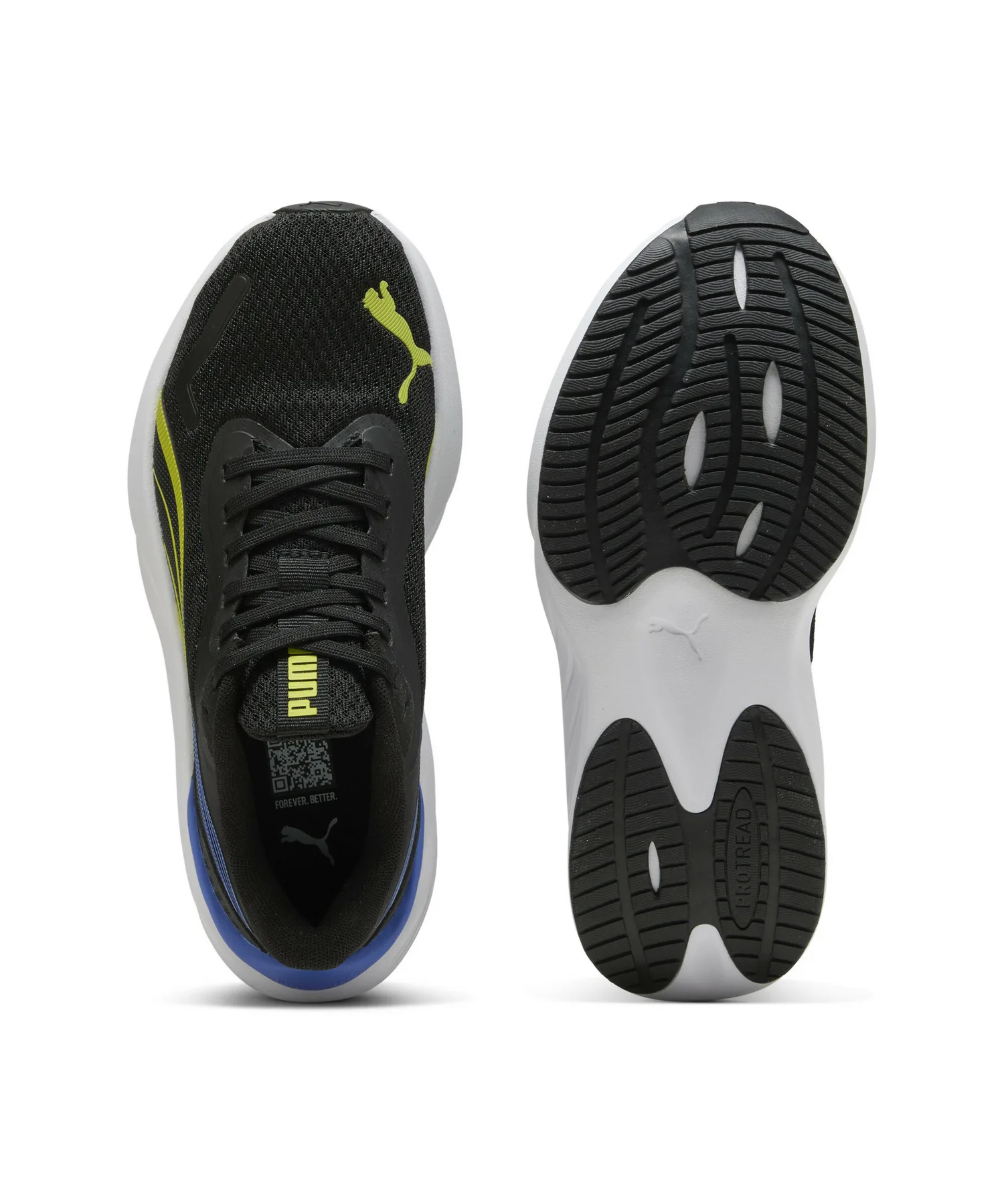 Детские кроссовки PUMA Pounce Lite Jr с сетчатым верхом зелёные — фото 4
