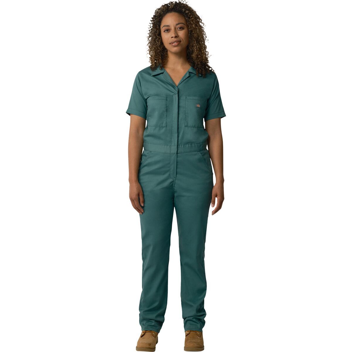 

Темп айк короткий рукав гибкий рабочий комбинезон Dickies, цвет lincoln green