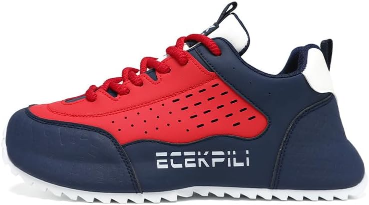 

Мужские кроссовки с толстой подошвой, повседневные спортивные, многоцветные с тисненным дизайном, модная спортивная обувь для ежедневной носки и активного отдыха Hoalox, красный/синий