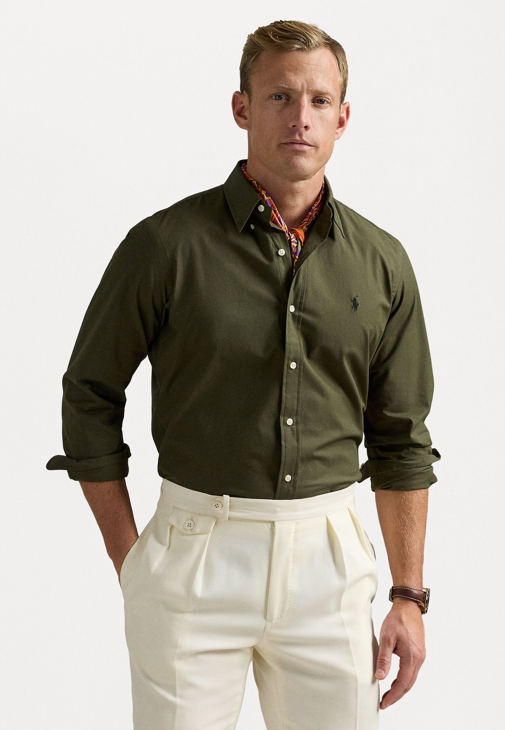 

Рубашка LONG SLEEVE SPORT SHIRT Polo Ralph Lauren, хаки