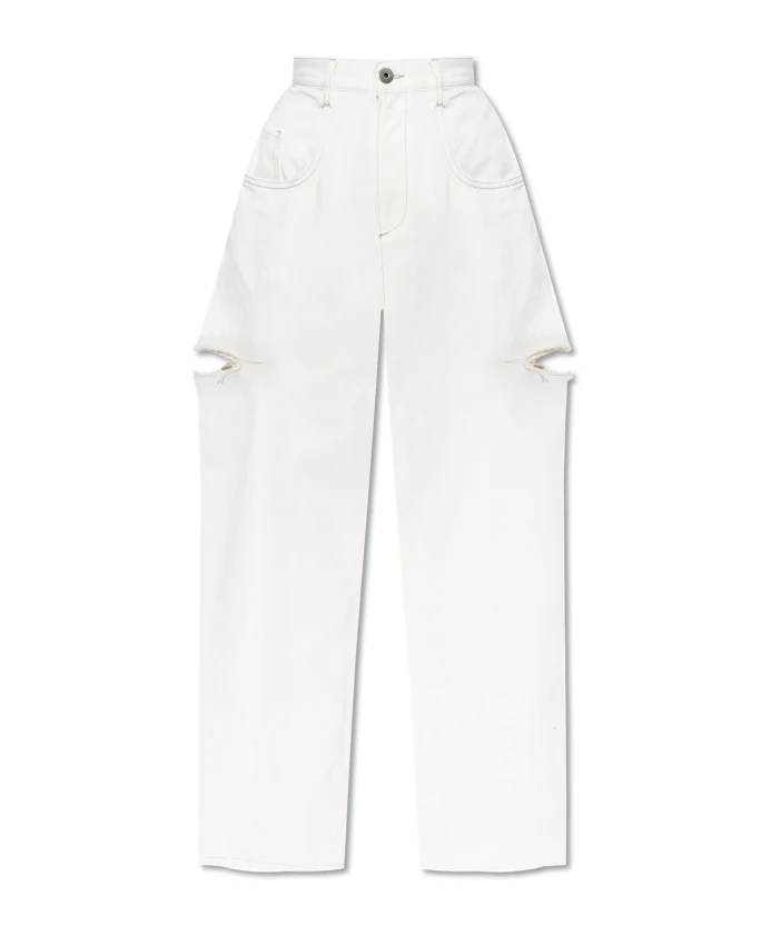 

Джинсы с винтажным эффектом Maison Margiela, бежевый