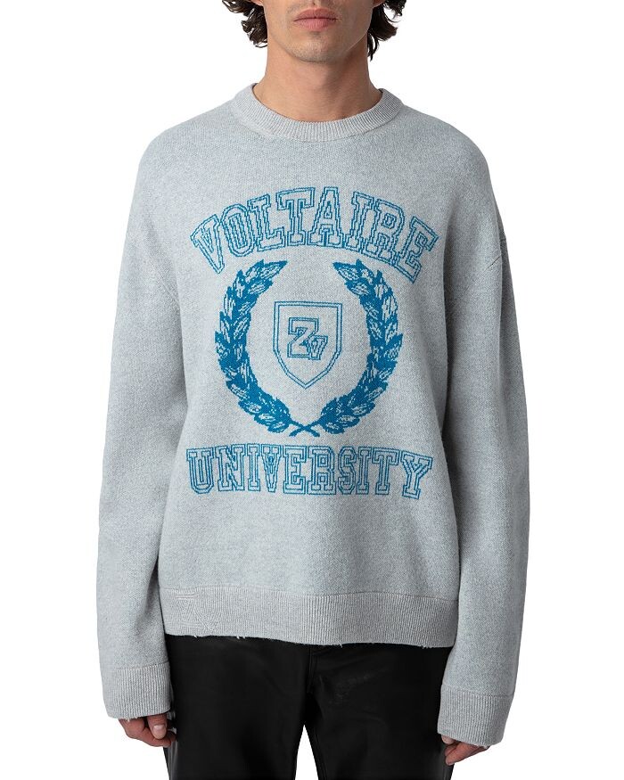 

Толстовка Zadig & Voltaire Marko University Insignia, серый