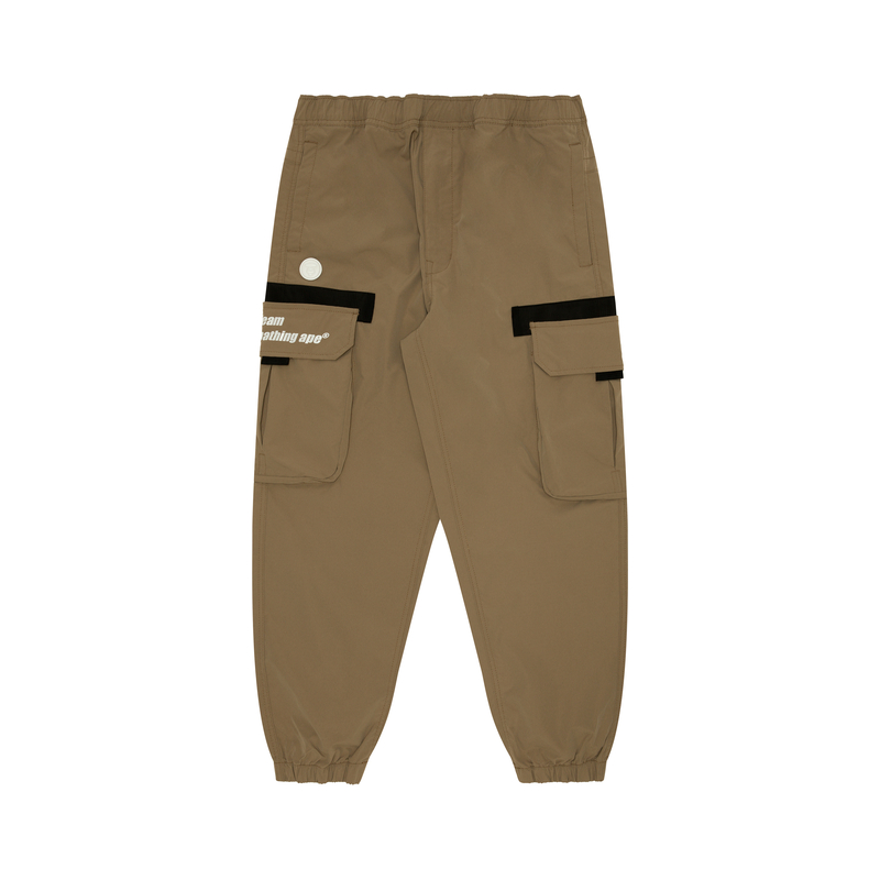 

Зауженные брюки-карго с аппликацией логотипа A Bathing APE Aape, Black BKX