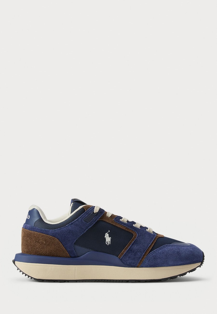 

Кроссовки Polo Ralph Lauren TRAIN 89 V2 SUEDE-PANELED SNEAKER, Newport Navy/Chocolate Brown/Dark Blue