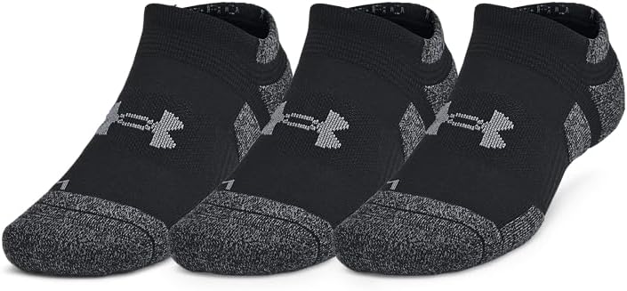 

Носки Under Armour Unisex Adult Performance Tech Pro No Show (3 шт.), (001) Black/Black/Castlerock