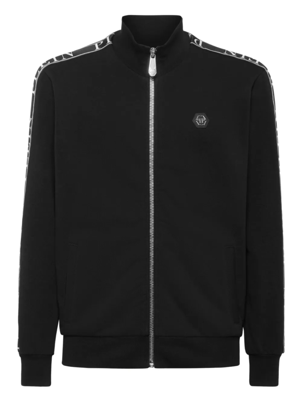 

Philipp Plein спортивная куртка на молнии с логотипом, черный