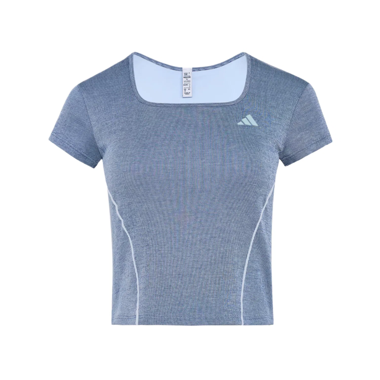 Футболка женская Crystal Blue с квадратным вырезом Adidas