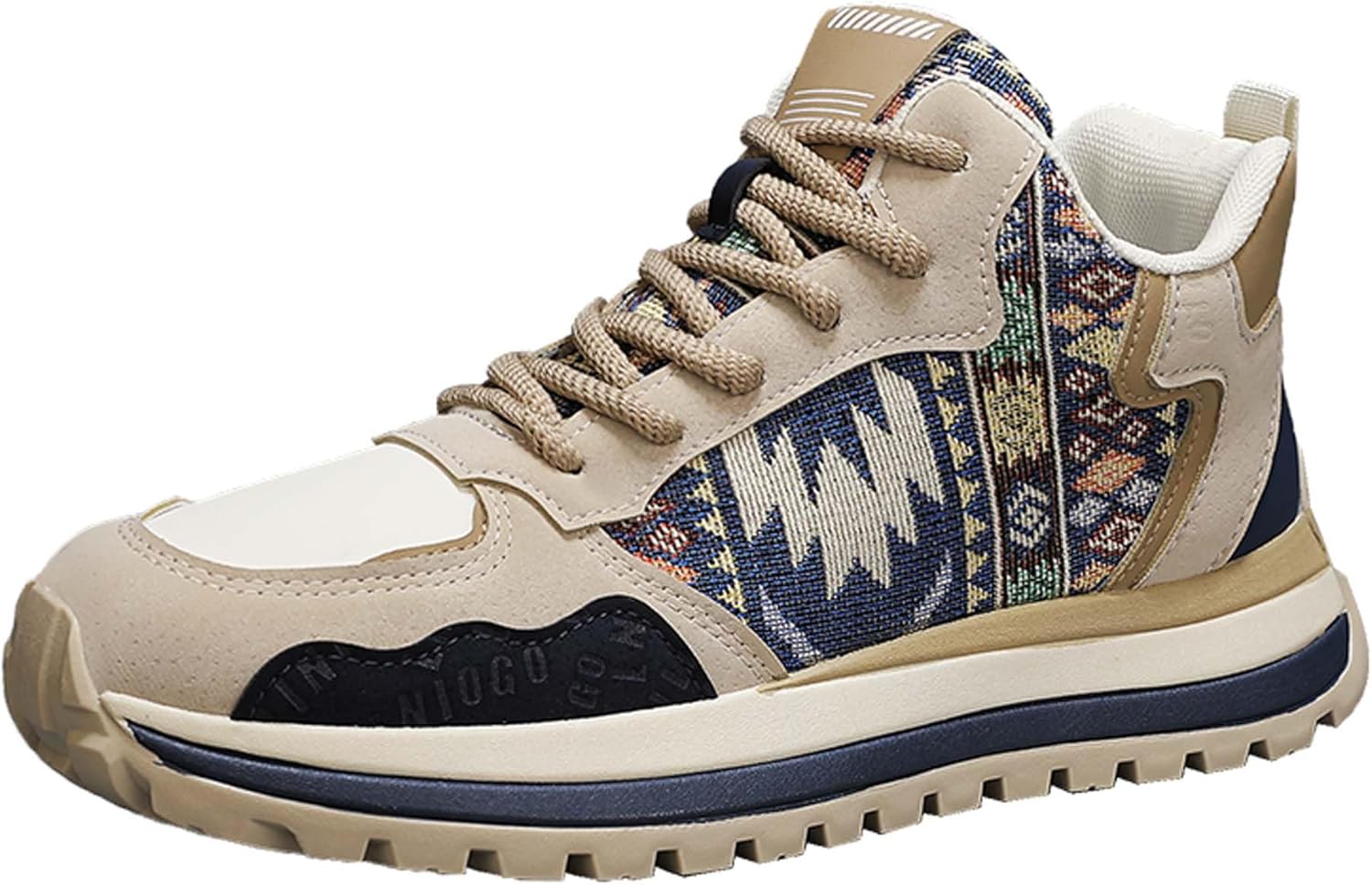 

Новая спортивная и повседневная обувь Four Seasons для мужчин: модные кроссовки для серфинга, стильная спортивная обувь, простые высокие ботинки и кухонная обувь Generic, бежевый