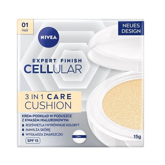 

Крем-основа в кушоне SPF15 01 Light 15 мл Expert Finish Cellular 3in1 Care Cushion, Nivea
