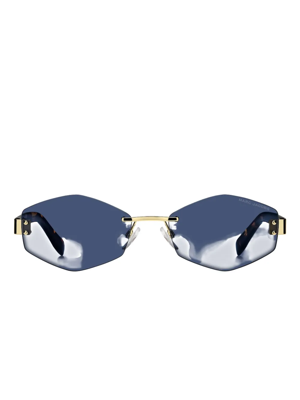 

Солнцезащитные очки с геометрической оправой MARC JACOBS, коричневый