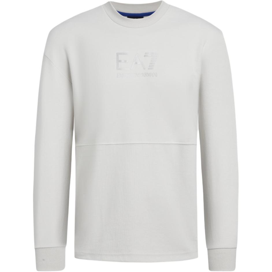 

Футболка с принтом логотипа EMPORIO ARMANI, серая