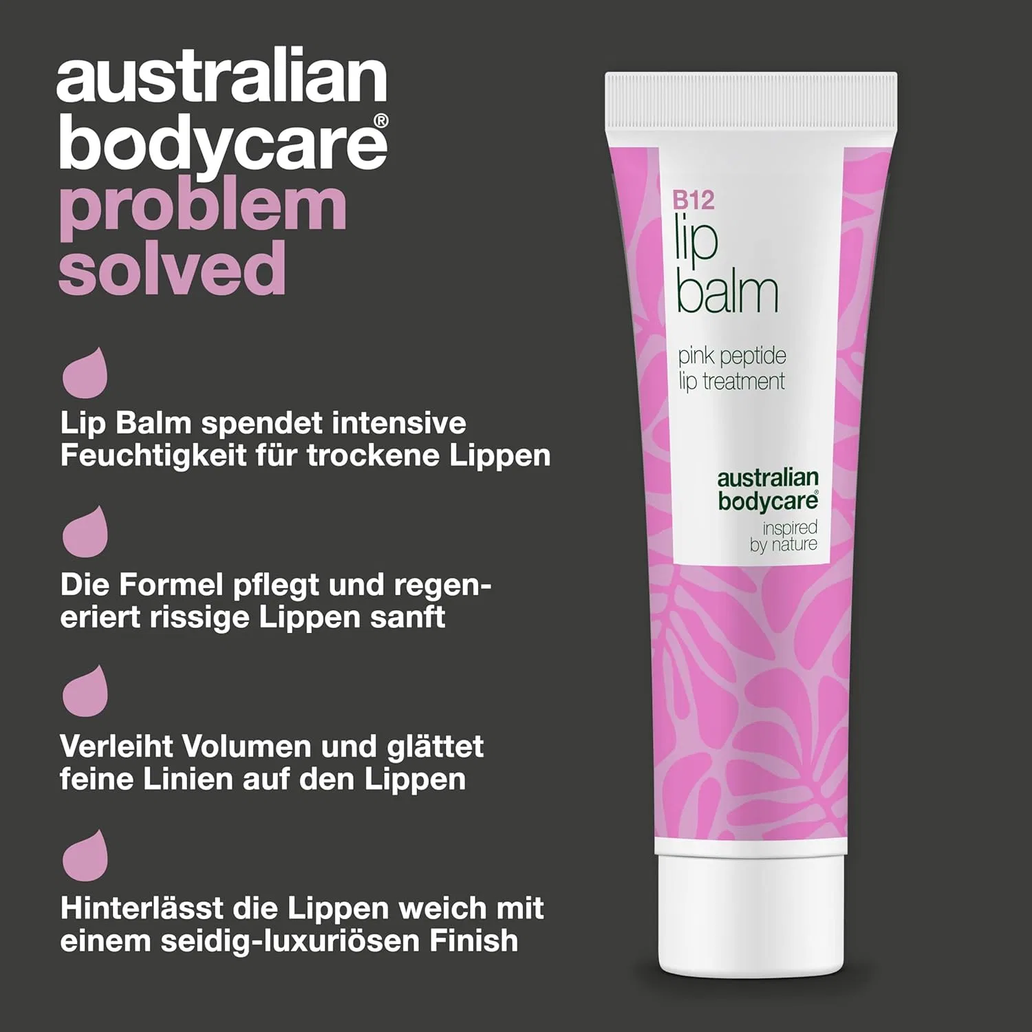 Бальзам для губ B12 с пептидами для гладких и полных губ Australian Bodycare — фото 3