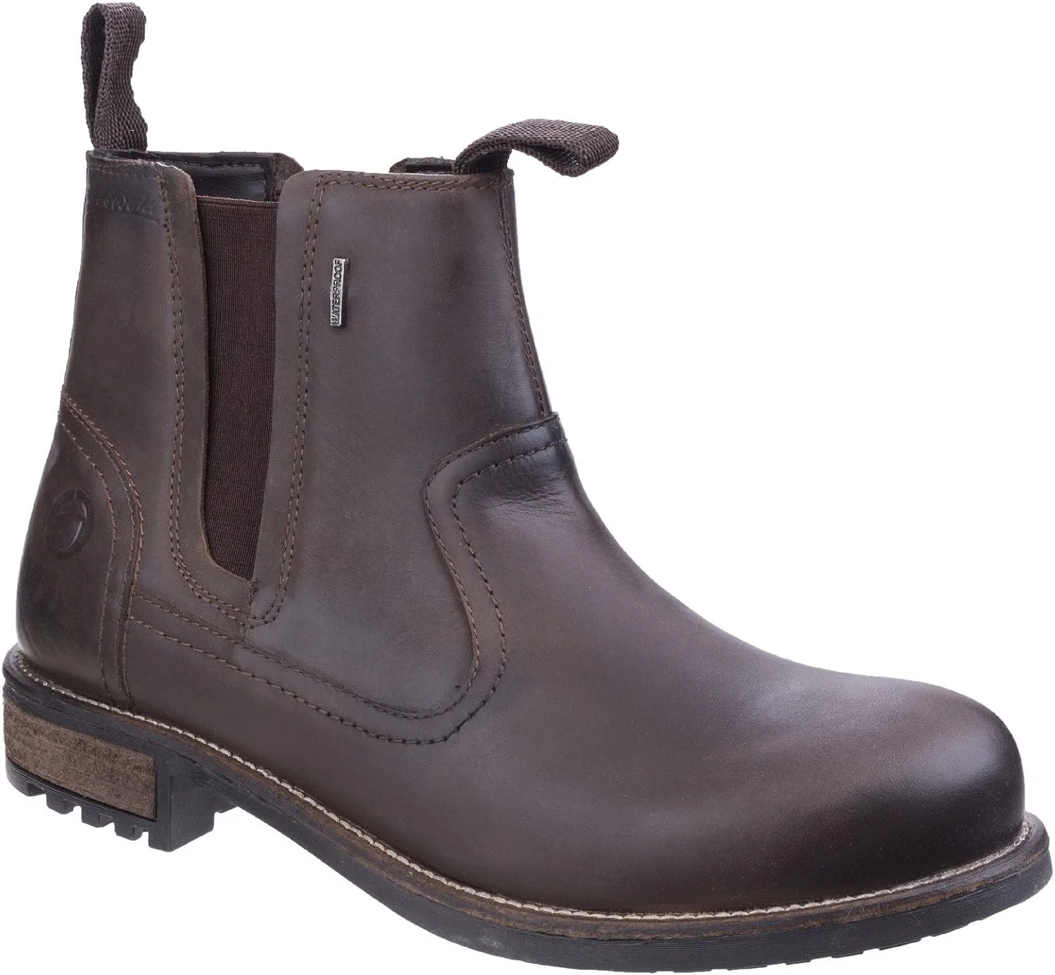 Мужские кожаные ботинки Cotswold Worcester, водонепроницаемые, дышащие, в стиле челси, Brown