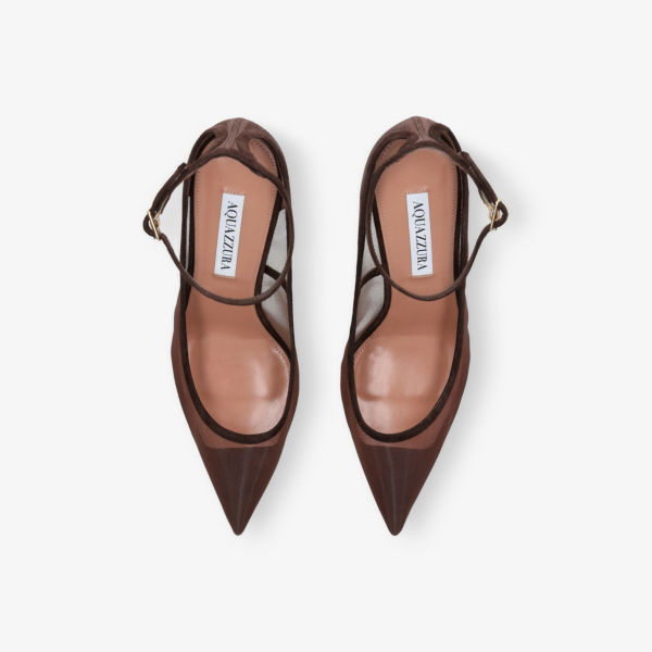 Туфли-лодочки Aquazzura Love Affair 105, коричневый — фото 2