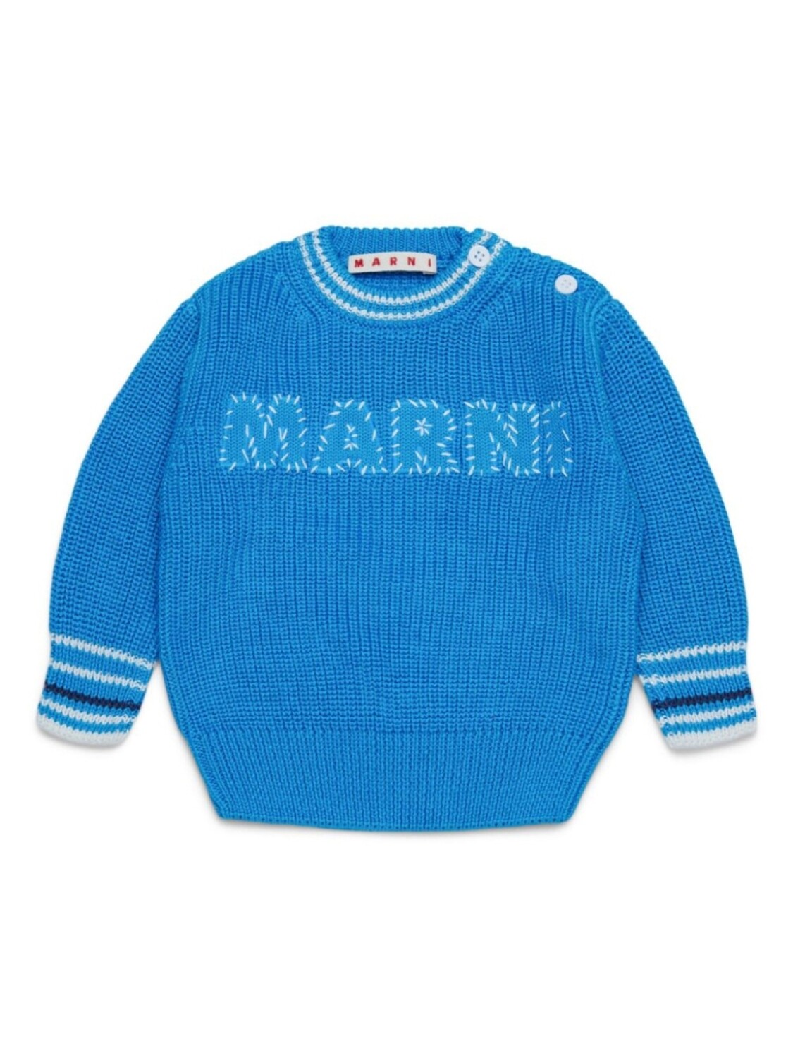 

Джемпер с вышитым логотипом Marni Kids, синий