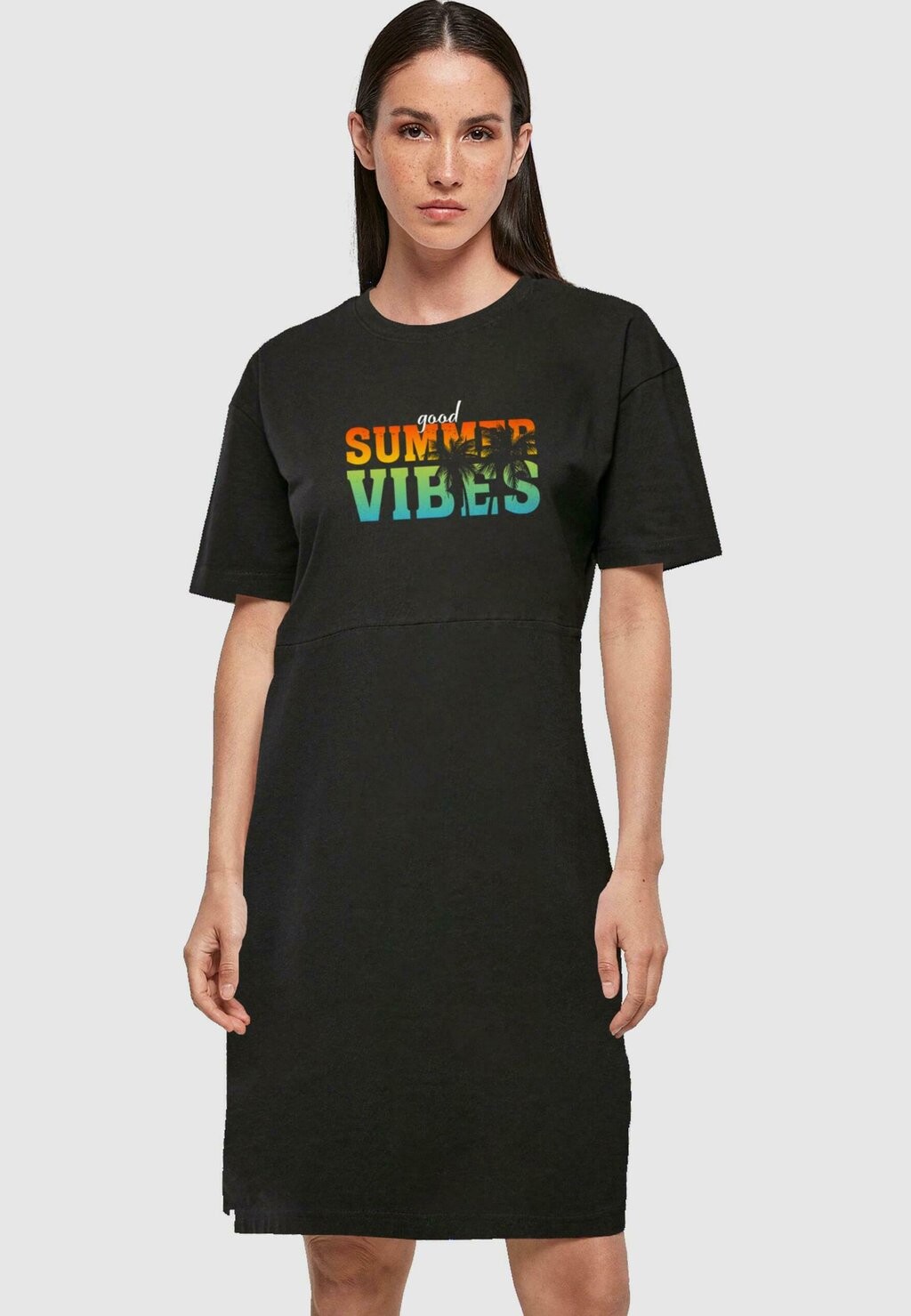 

Платье из джерси GOOD SUMMER VIBES SLIT Merchcode, черный