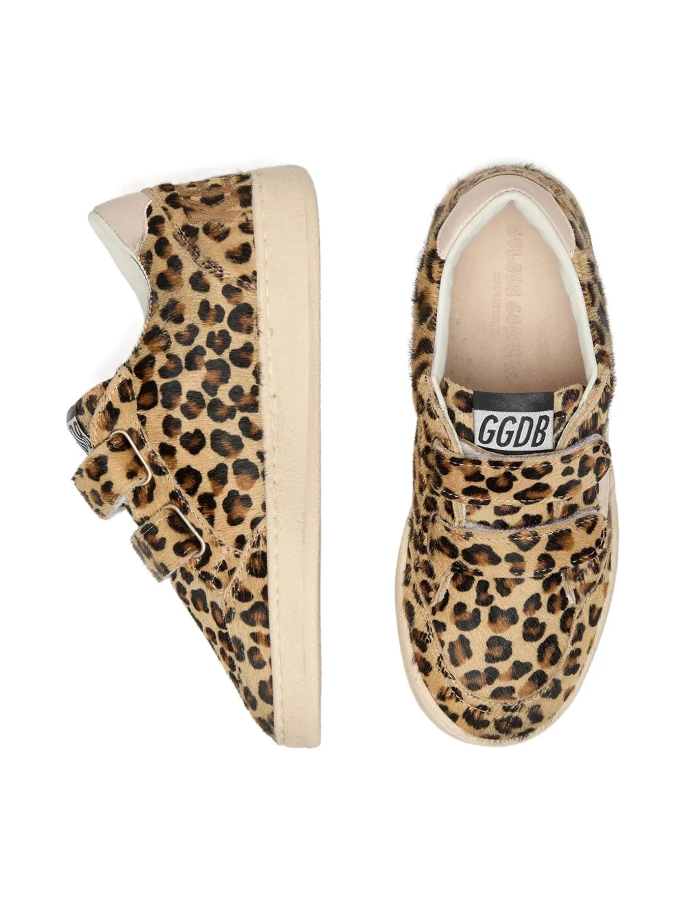 Кроссовки Ball Star из телячьей кожи с ворсом Golden Goose Kids, коричневый — фото 4