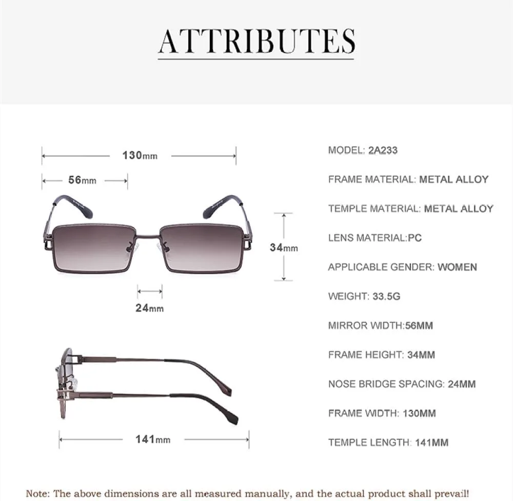 

MUTYNE Женские модные солнцезащитные очки квадратной формы из металла, классические мужские очки для отдыха на природе, ретро-очки для вечеринок, зауженные книзу, C6