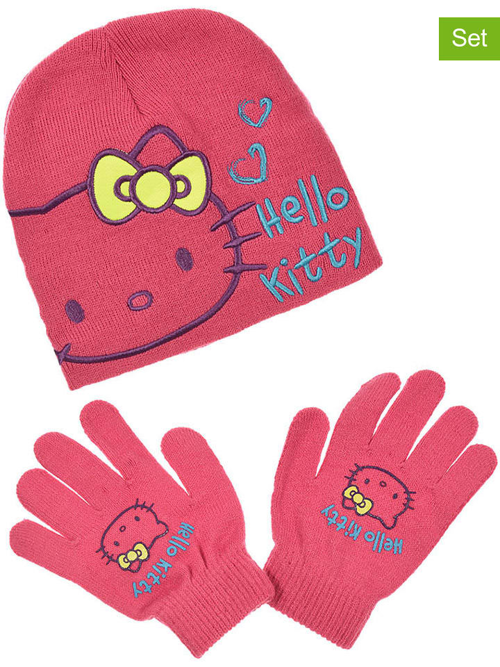 

Шапка Hello Kitty, розовый