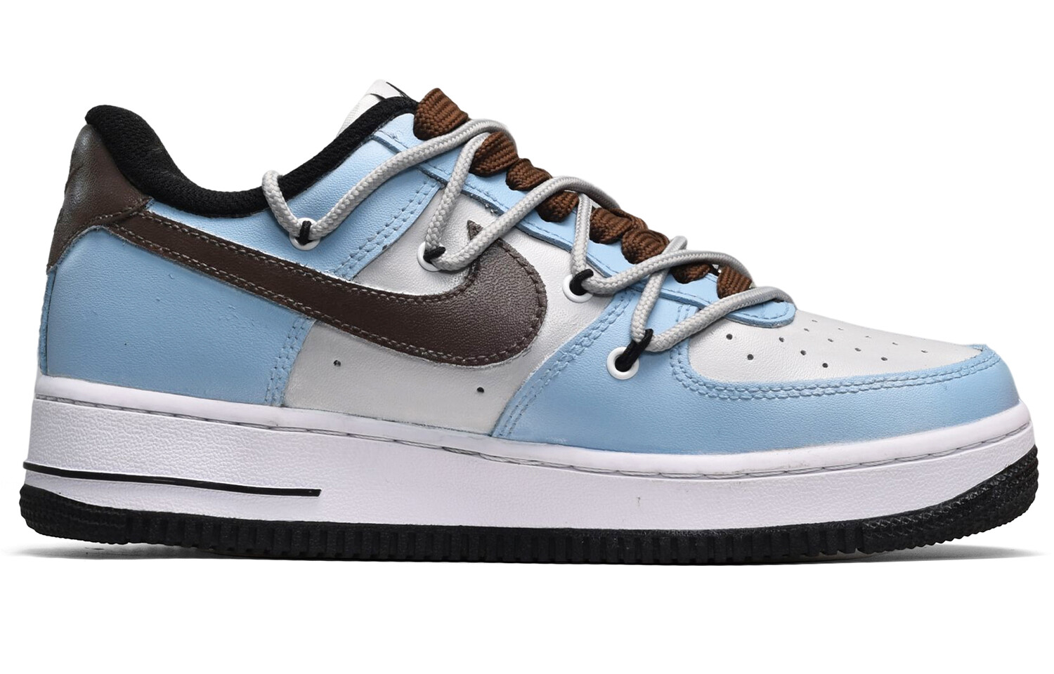 

Кроссовки Nike Air Force 1, черный/голубой