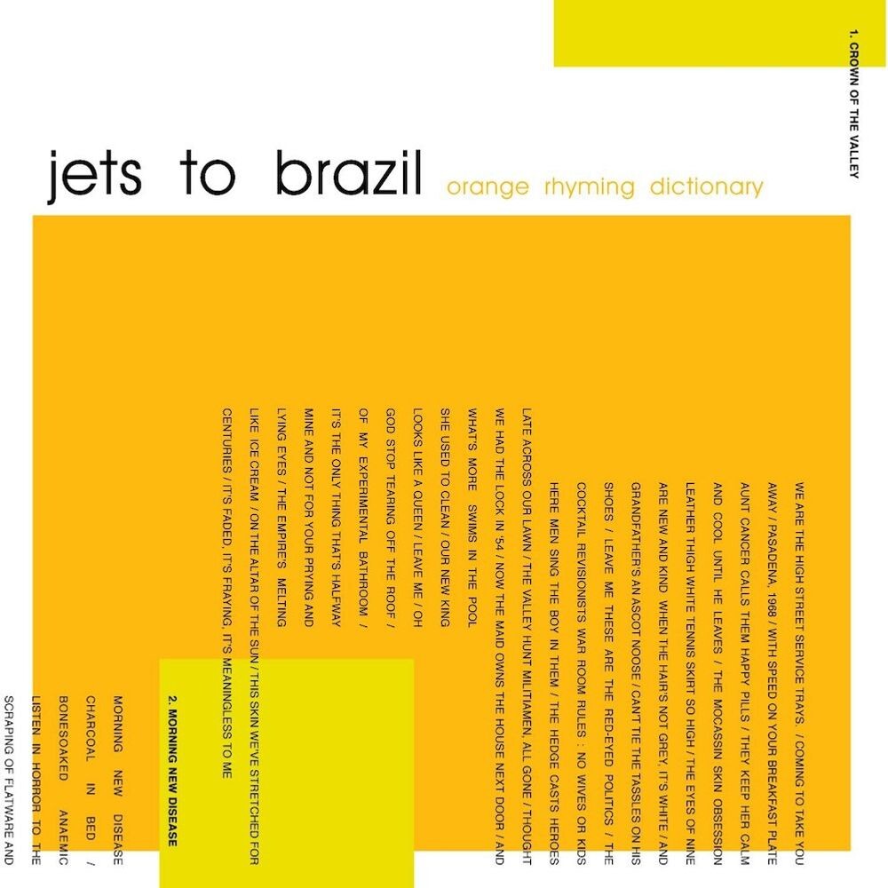 

Виниловая пластинка LP Orange Rhyming Dictionary [180 Gram] - Jets to Brazil