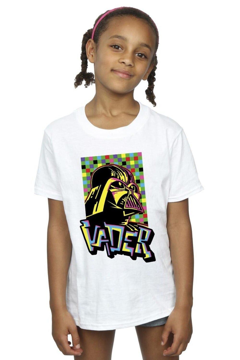 

Хлопковая футболка Vader Graffiti Pop Art Star Wars, белый
