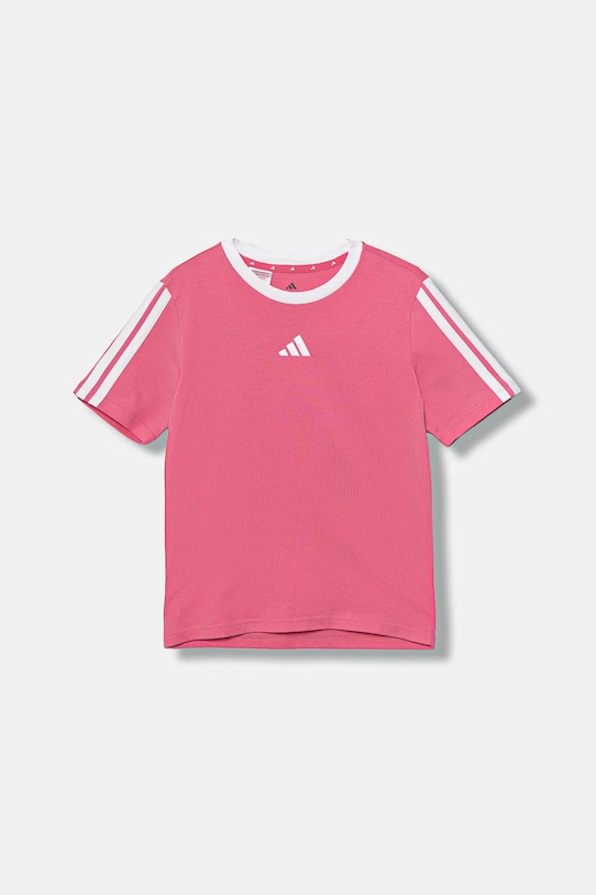 

Детская хлопковая футболка Adidas, розовый
