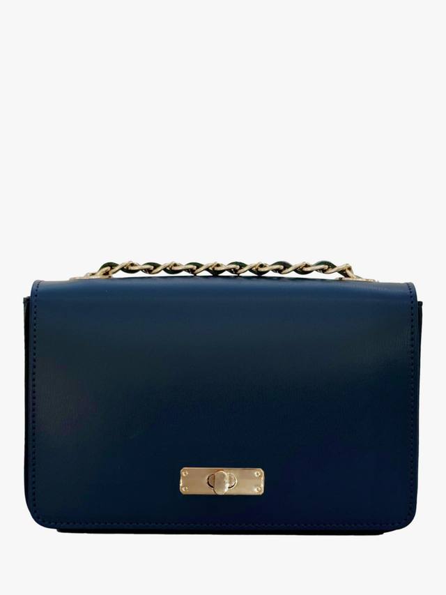 

Маленькая кожаная сумка кроссбоди Grace Apatchy London, Navy