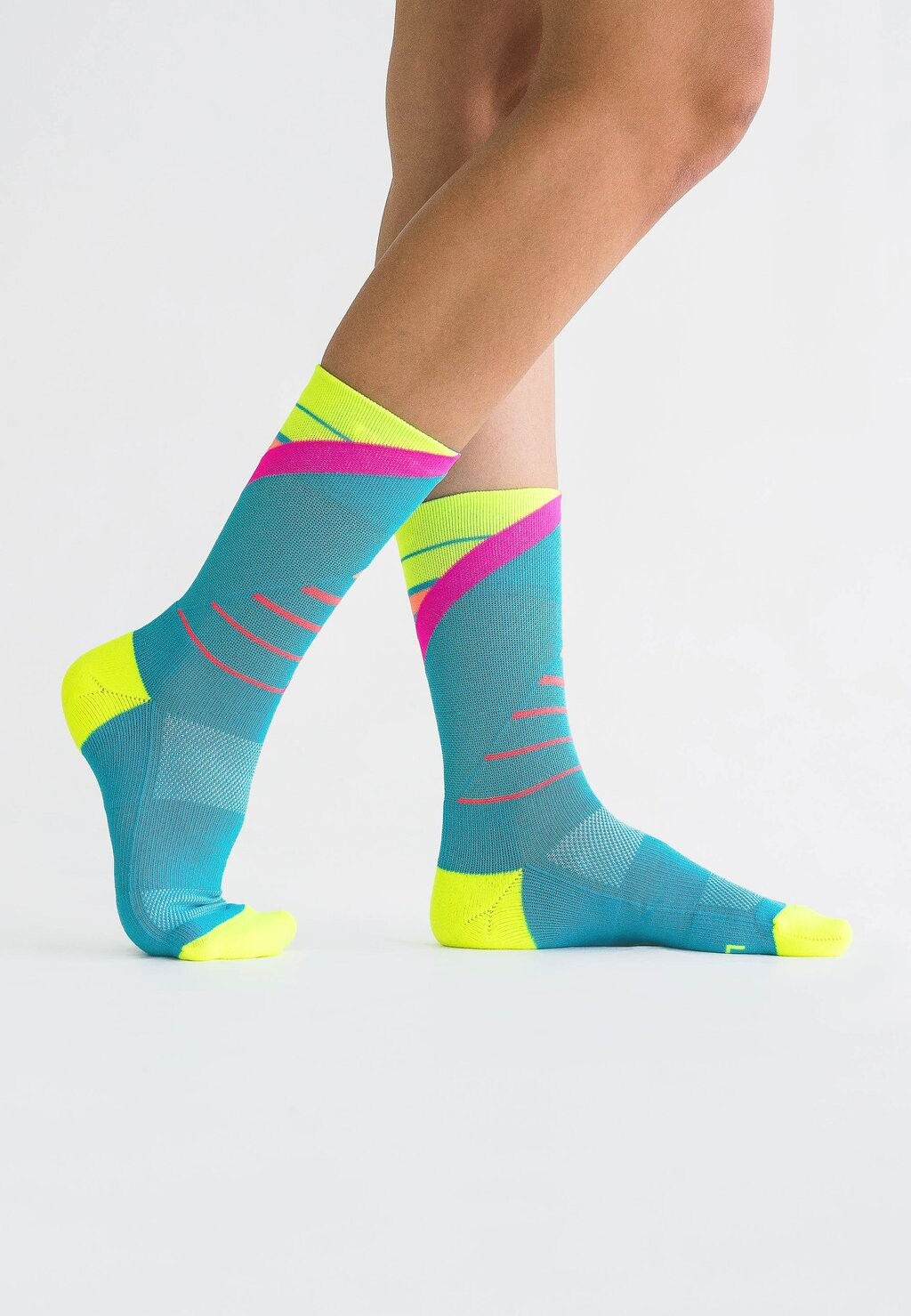 

Спортивные носки Running Ladders INCYLENCE, сине-розовые