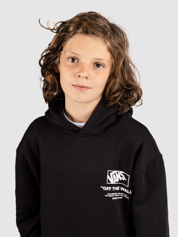 Толстовка Vans Stockpile Kids Hoodie, black — фото 3