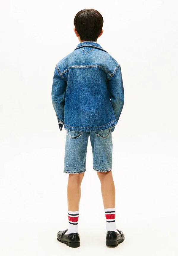 Вышитая выцветшая джинсовая куртка Tommy Hilfiger, Islandblue — фото 3
