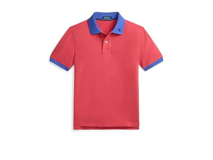 Поло Ralph Lauren Kids из хлопка с логотипом, Nantucket Red