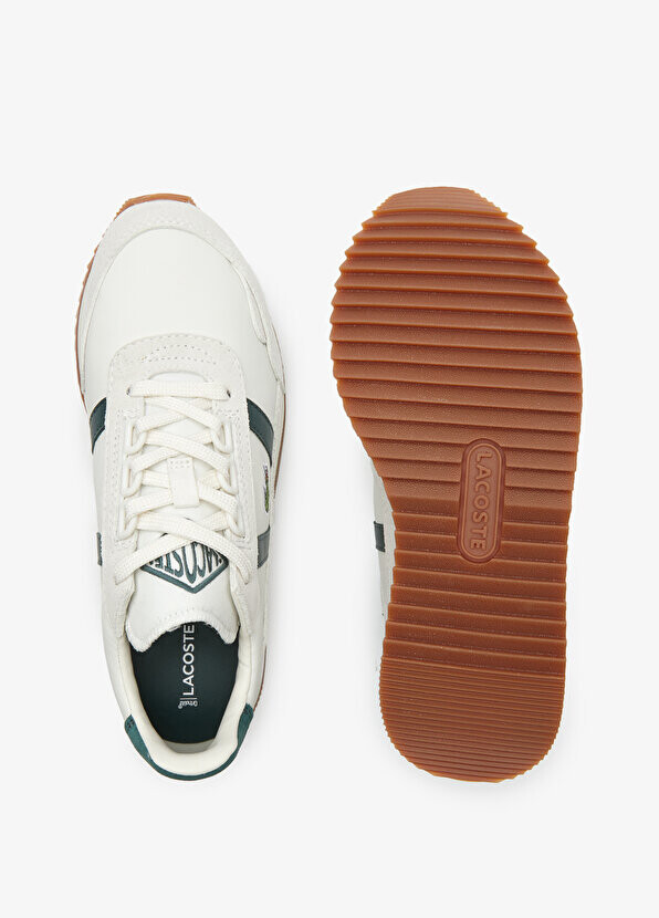 Кроссовки Lacoste Partner Retro, светло-серый/зеленый — фото 4