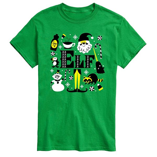 

Футболка Men's elf icons graphic Licensed Character