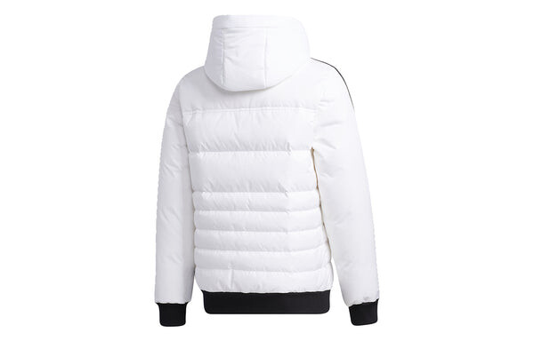 Пуховик adidas neo M Sprt Dwn Puff Casual Sports hooded down Jacket White, белый — фото 2