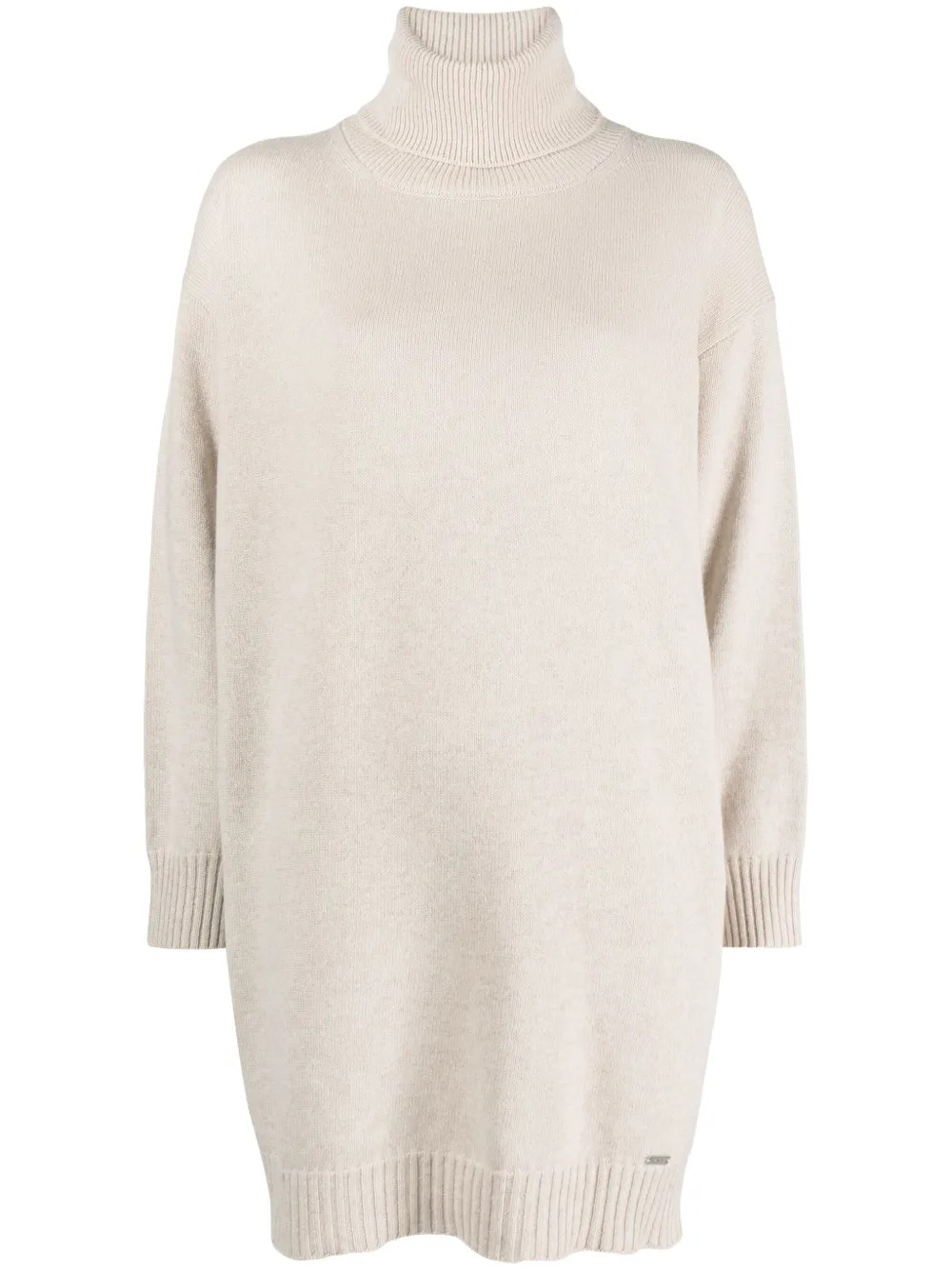 

Кашемировое платье с высоким воротником Kiton, коричневый