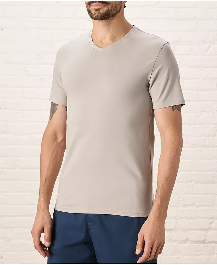 

Мужская футболка с V-образным вырезом из органического хлопка Luxe Stretch Jersey Slim Pact, серый