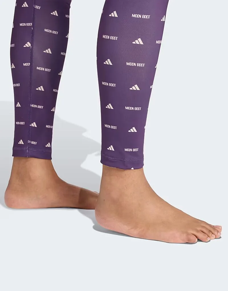 Adidas performance Adidas x moon boot legging в цвете Aurora Plum — фото 4