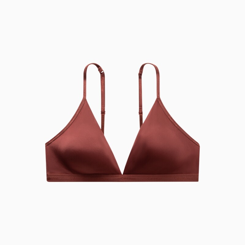 

Бюстгальтер Calvin Klein без косточек с мягкой поддержкой, темно-коричневый