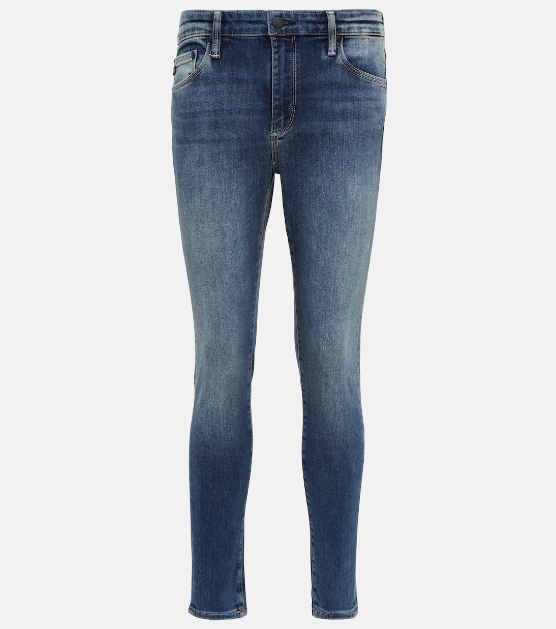 

Выбеленные узкие джинсы AG Jeans, Bbll