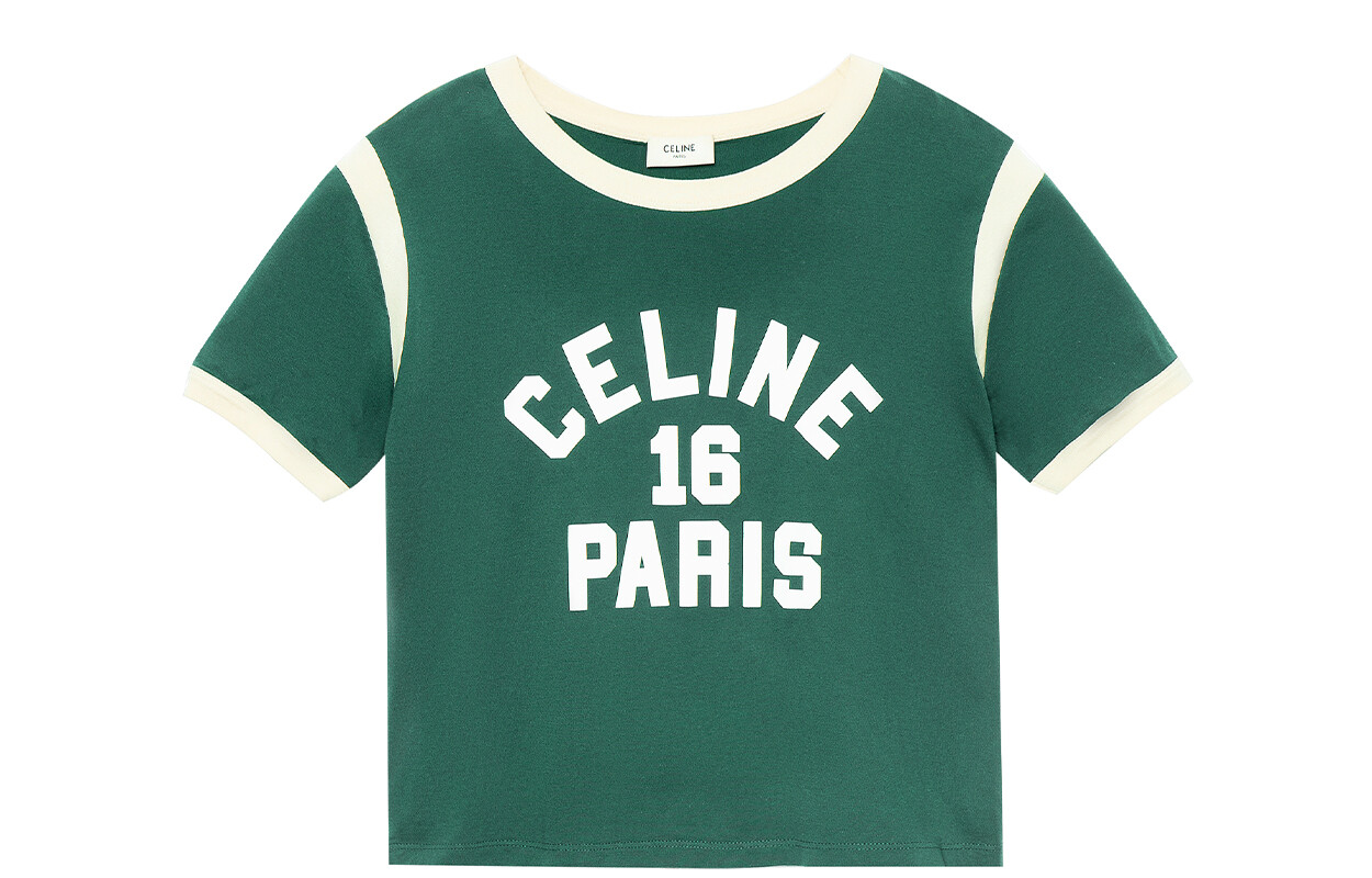 

Футболка женская Celine, зеленый