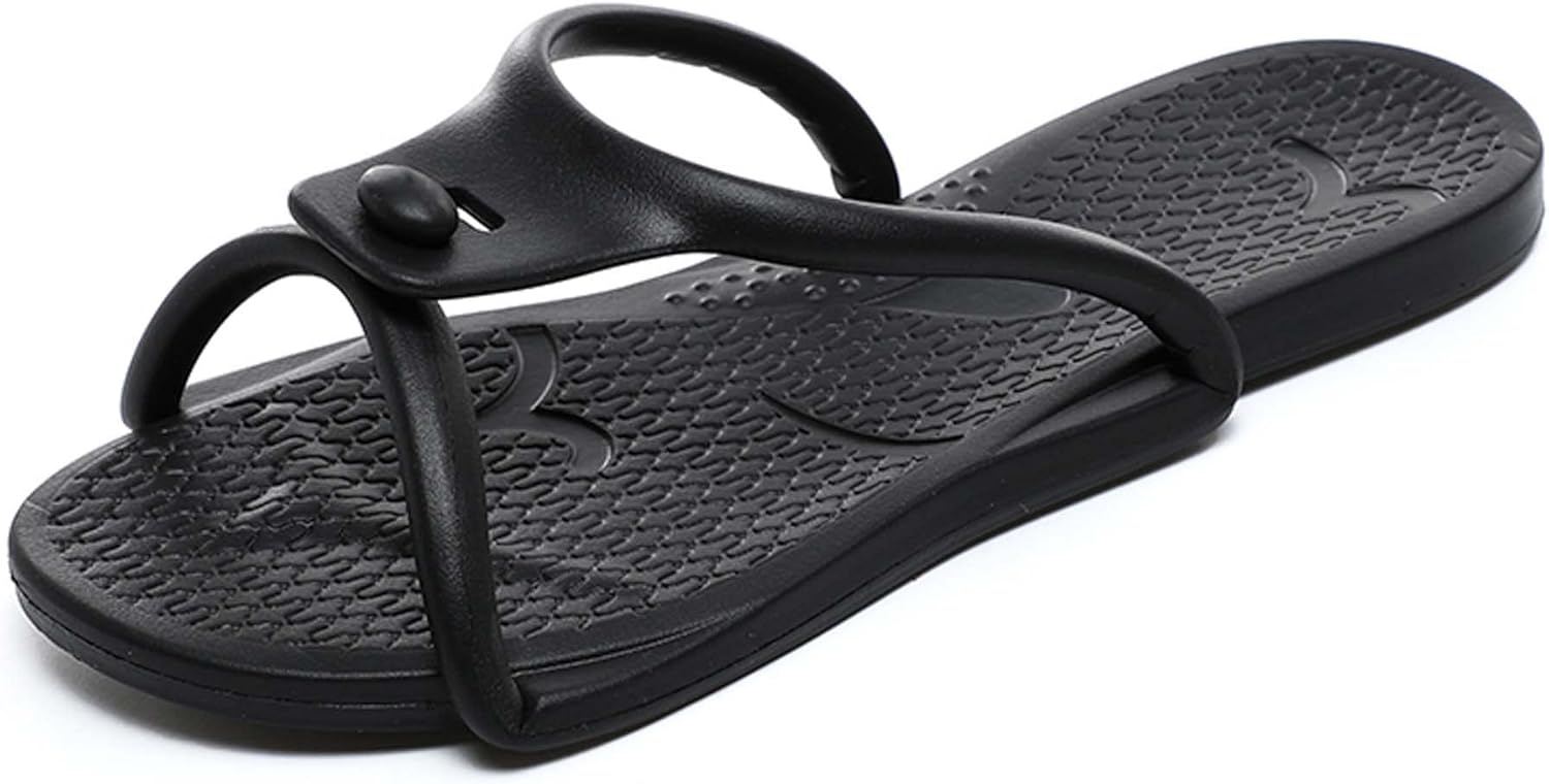 

Летние мужские сандалии для пары EVA, складные и портативные, удобные, мягкие, дышащие, противоскользящие, стойкие к износу, легкие Generic, черный